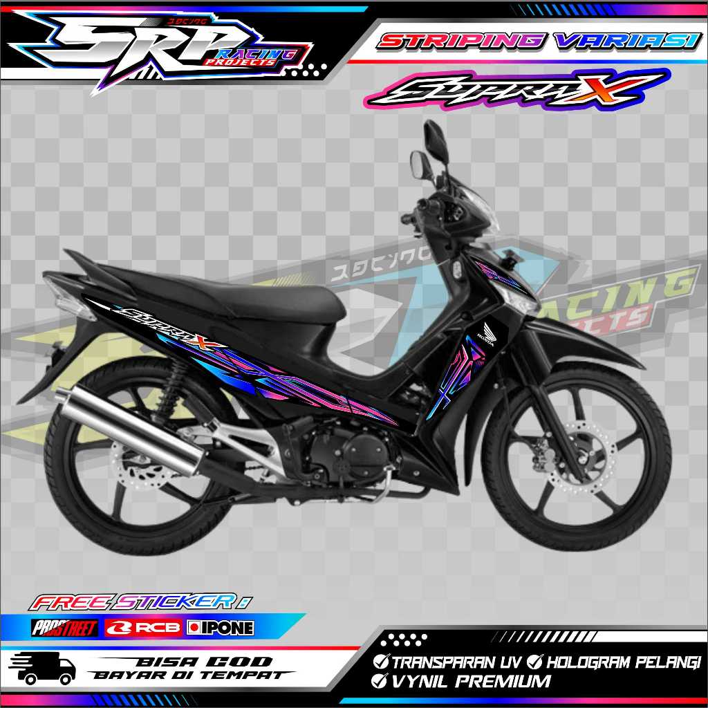 HONDA SUPRA X 125 VARIATION STRIPING/ HONDA SUPRA X 125 สติ๊กเกอร์ LIST