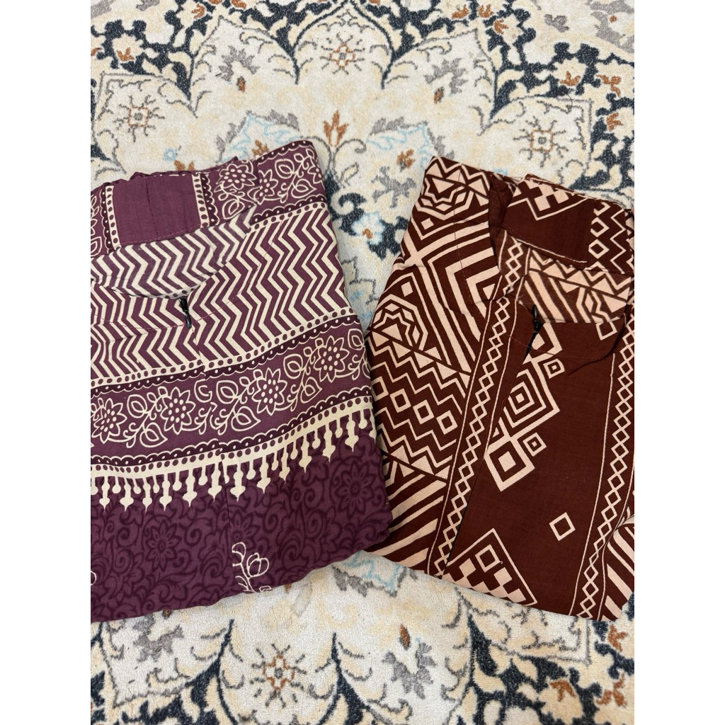 BUNDLING 2 MAURA DRESS ( SYAHLA TERRACOTTA + ALUNA BURGUNDY) || By Camelia Boutique 99
