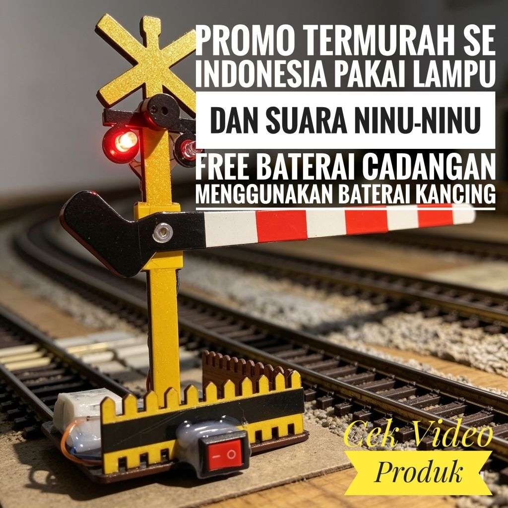 ประตูรถไฟจิ๋ว มีเสียงและไฟ