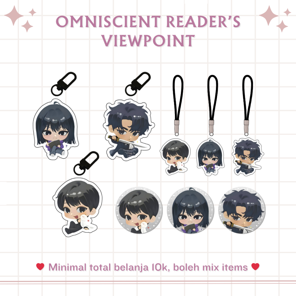 GANTUNGAN OMNISCIENT READERS VIEWPOINT ORV MERCH | เราBTOON | พวงกุญแจอะคริลิก | ACTRYLIC PHONE CHAR