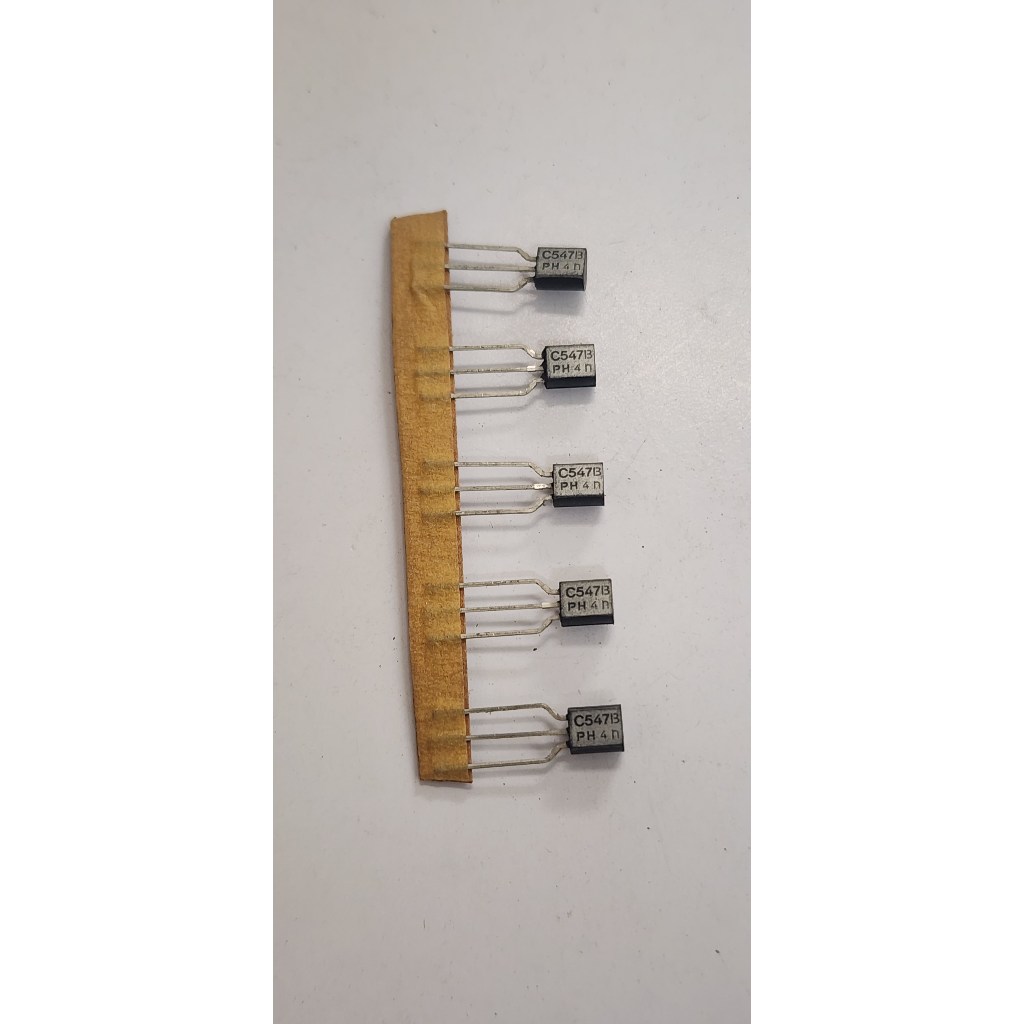 ทรานซิสเตอร์ BC547B C547B C547 Silicon NPN 45V 0.625W 0.1A - ราคาต่อ 1 ชิ้นสําหรับสัญญาณเล็ก NPN