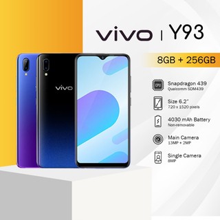 HP VIVO Y93 8/256GB Smartphone Fullset Garansi 1 Tahun