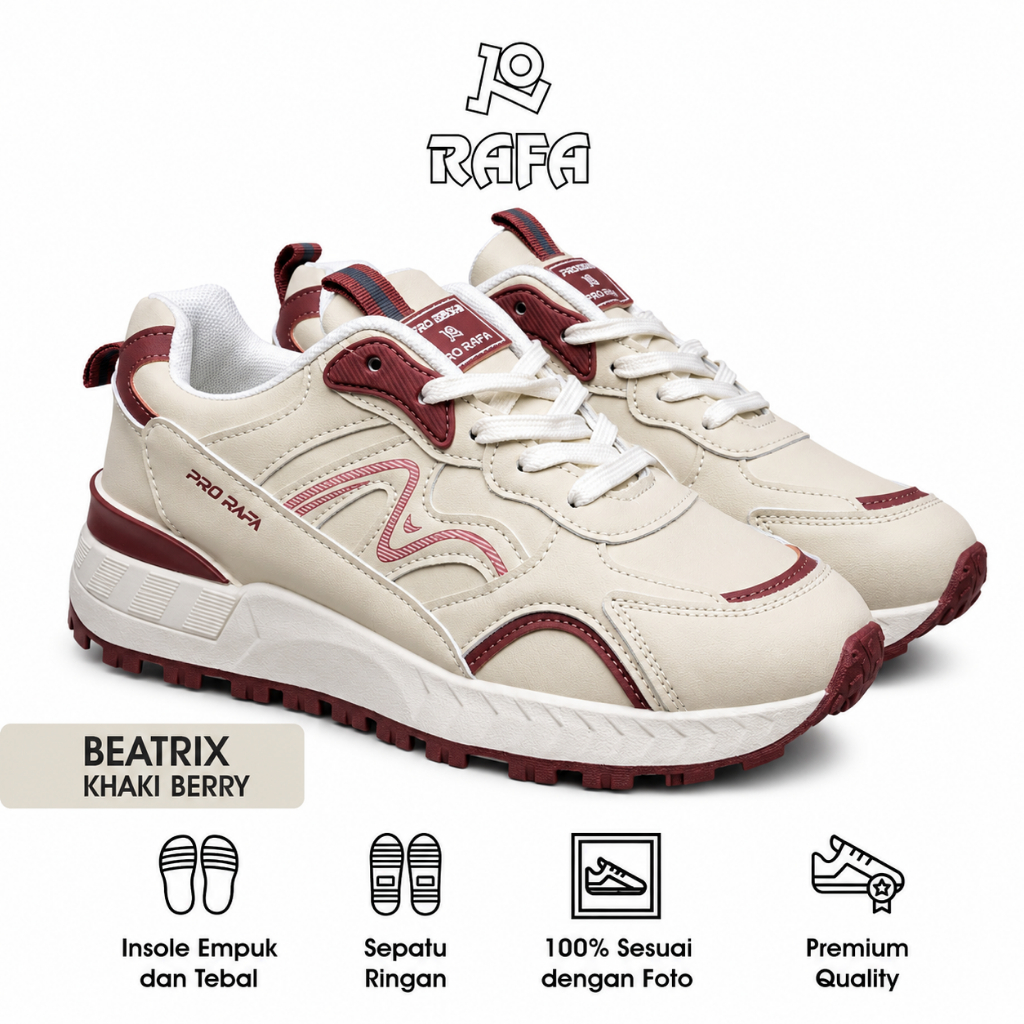 Rafa Betrix รองเท้าผ้าใบ - รองเท้าผ้าใบลําลองผู้หญิง Rafa รองเท้าอินโดนีเซีย
