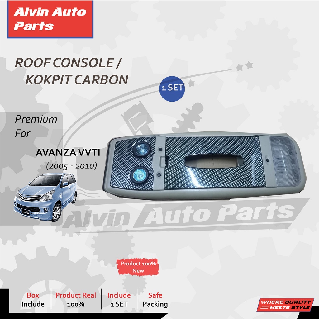 ROOF CONSOLE AVANZA VVTI 2005 - 2010 / COCKPIT AVANZA VVTI 2005 ไม้