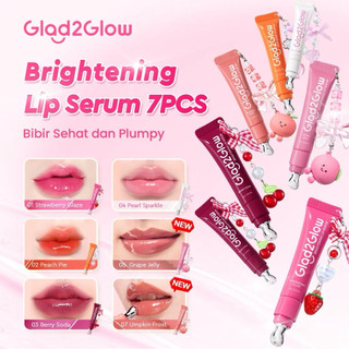 Panda Lovely - Glad2Glow Lip Serum Brightening 7g All Shade - Serum Bibir Moisturizing & Mencerahkan - Lip Gloss Vitamin Bibir Cerah & Lembap