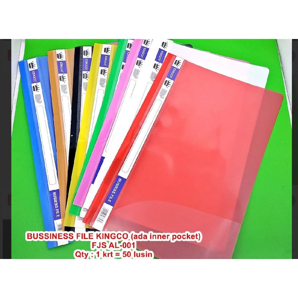 BUSSINESS FILE KINGCO FJS AL-001 ไฟล์พลาสติกแผนที่ธุรกิจ