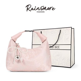 Tas Bordir Wanita Gaya Vintage – RAINSMORE Tas Selempang & Tangan Model Bucket Unik, Cocok untuk Musim Panas & Kerja