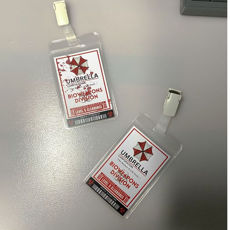 Resident Evil Umbrella Corporate Bioweapons Division ID Badge