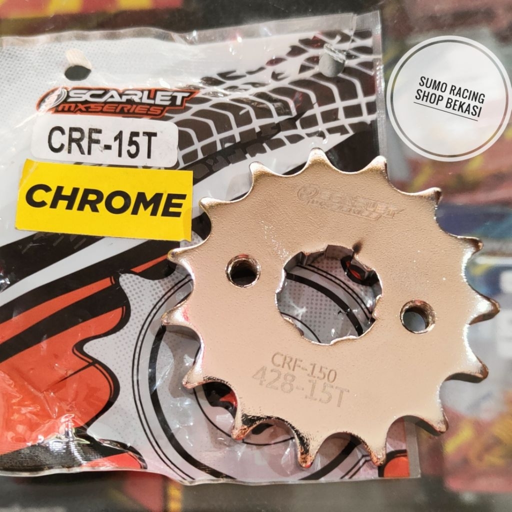 เกียร์หน้า SCARLET 428-15T CRF TIGER MEGAPRO SONIC 150 GL PRO CB 150R CBR150