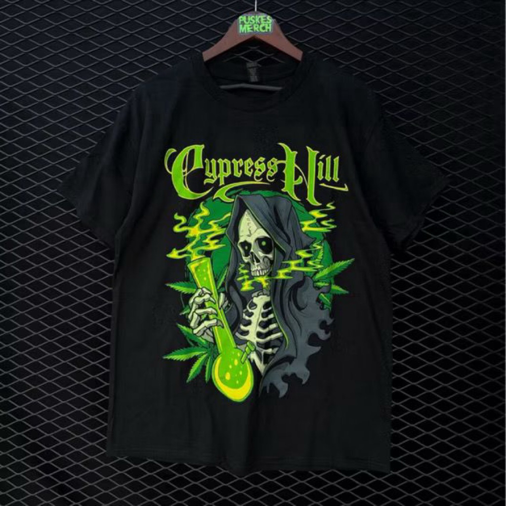 เสื้อยืด CYPRESS HILL BAND OFFICIAL - SKULL BONG