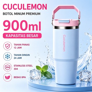 Cuculemon Custom Tumbler Stainless Termos Air Tahan Dingin 24 jam Botol Minum Kopi Aesthetic Vacuum