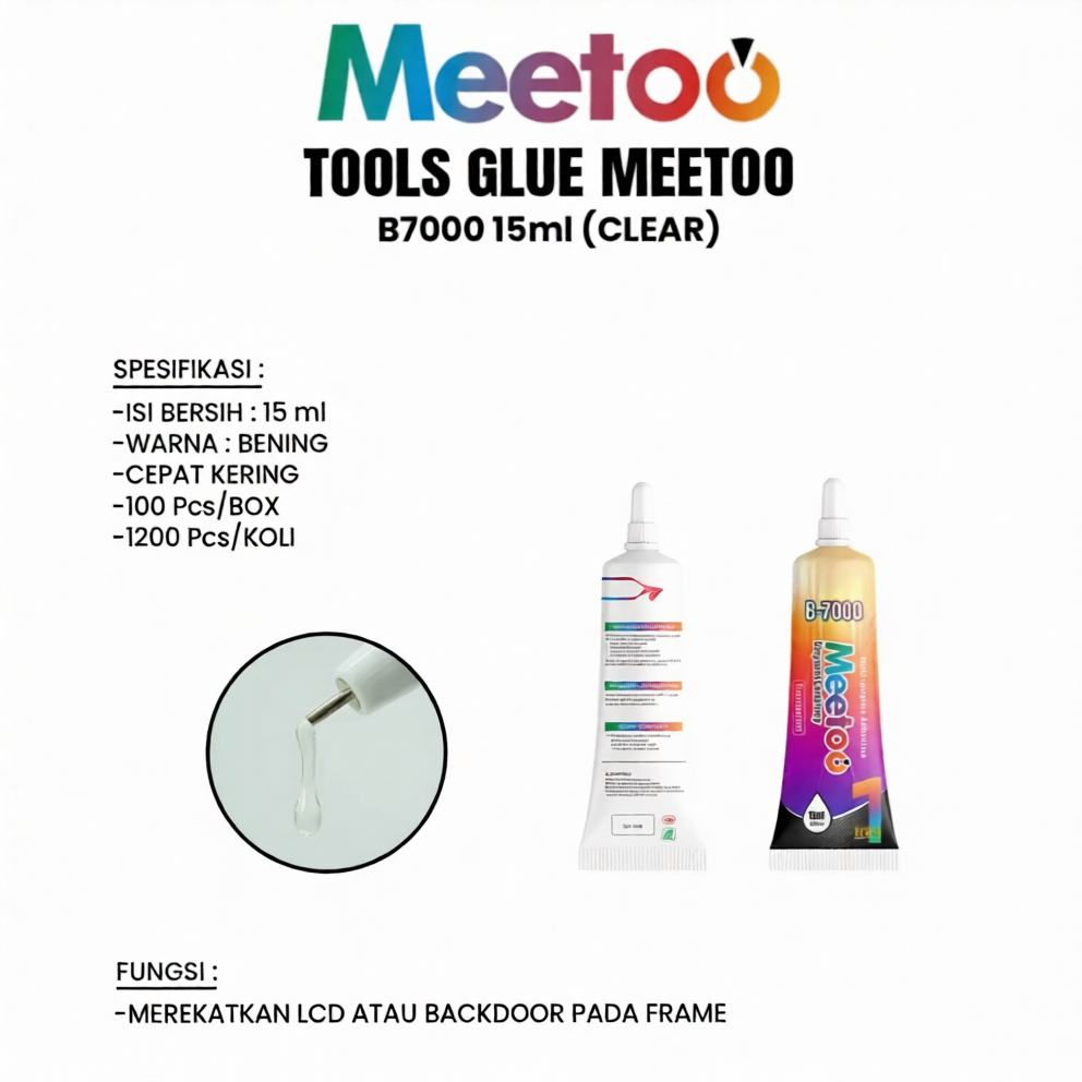 [MEETOO] B-7000 - CLEAR LCD TOUCHSCREEN GLUE 15ml