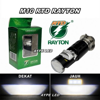 Lampu Utama H6 M10 RTD Rayton Cahaya Biled Jauh Laser Kipas Pendingin Terbaru