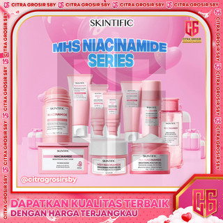 SKINTIFIC Niacinamide Brightening Series || Skintific MSH Niacinamide || Cleanser || Essence Toner || Moisture Gel || Boost Clay Stick || 10% Niacinamide Serum