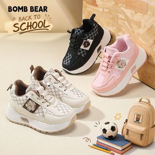 Bomb Bear Sepatu Sneakers Anak Laki Laki Back to School TK SD Hitam Sporty Ringan YNTAMY813