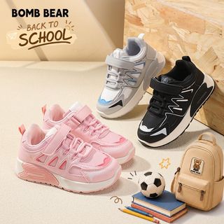Bomb Bear Sepatu Anak Laki Laki Sneakers Hitam Back to School TK SD Sporty Nyaman Ringan YN-XYY6301