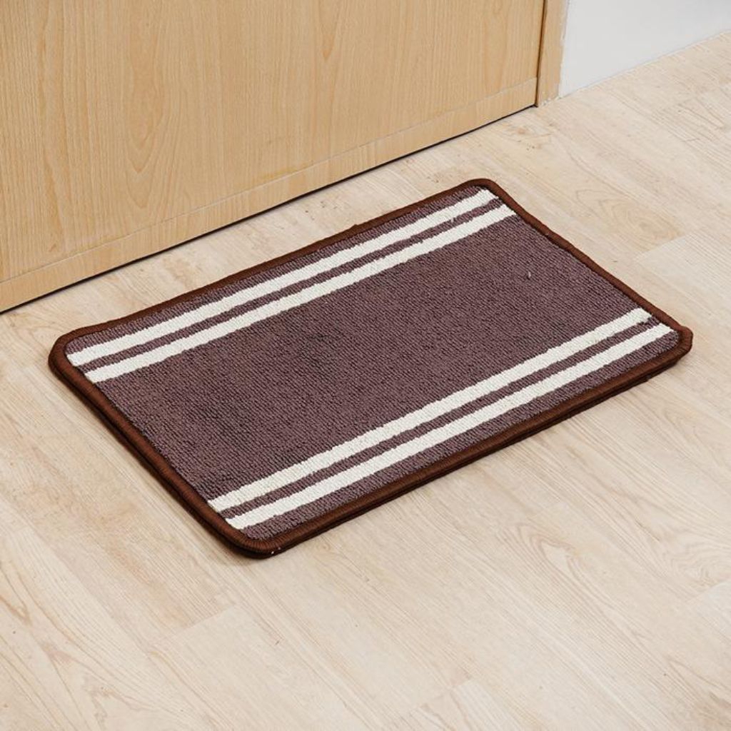 Forhom Bath Mat ชุดแถบไมโครไฟเบอร์ 2 ชิ้น Anti-Slip Bathroom Mat 40 x 60 ซม.