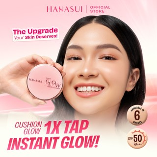 [NEW LAUNCH] Hanasui Daily Serum Glow Cushion SPF 50 | High Coverage - Glow Filter Technology - Pore Blurring - Glow Finish - Lightweight - Tahan Lama Hingga 12 Jam Tanpa Oksidasi - Non Oxidize - Skincare Infused Formula - Cushion Murah - Cushion Viral
