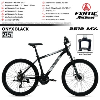 SEPEDA GUNUNG MTB 24 26 27.5 INCH EXOTIC 2612 AF / EXOTIC 2612 MX