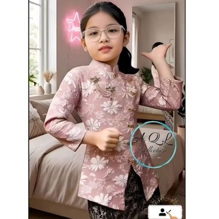 kebaya anak perempuan JANGGAN JAGUARD emboss premium Kartini Wisuda 5-12 Tahun