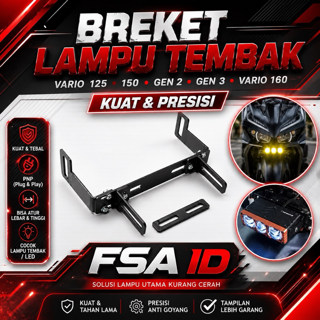 Undercarriage Spotlight Bracket Universal Premium Universal Adjustable Bracket Pcx Aerox Vario Beat D2