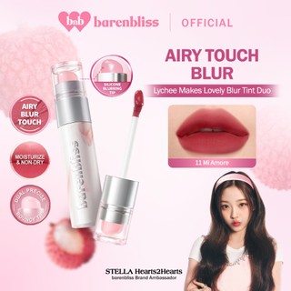 [BEST DEAL] BNB barenbliss Lychee Makes Lovely Blur Tint Duo Watery Blur Stain dan Watery Blur Matte Yang Tahan Lama Hingga 24 Jam Waterproof dan Kissproof Tidak Lengket Tidak Kering Dengan Silicone Blurring Tip Lipstick Lip Matte Lip Cream Lip Velvet