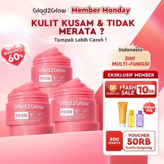[NEW LAUNCH]Glad2Glow PDRN5% Moisturizer Niacinamide 1% TXA Brightening Day Cream Pemutih Kulit Gloglowing Skincare  Serum glad2glow official store