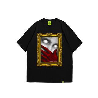 DUNKLER KRIEGER - T-shirt Oversize Heavyweight Cotton 16s 240 GSM - MORBIDUS - Hitam