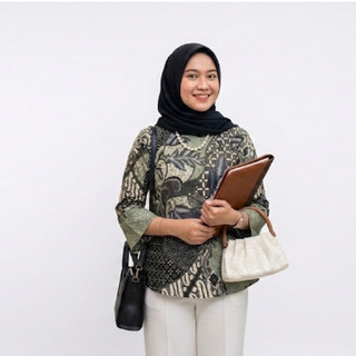 Baju Batik Wanita Modern Monalisa Genes M,L,XL Asli Pekalongan/  Wanita PPBTK07 Modern Murah Cassual Atasan