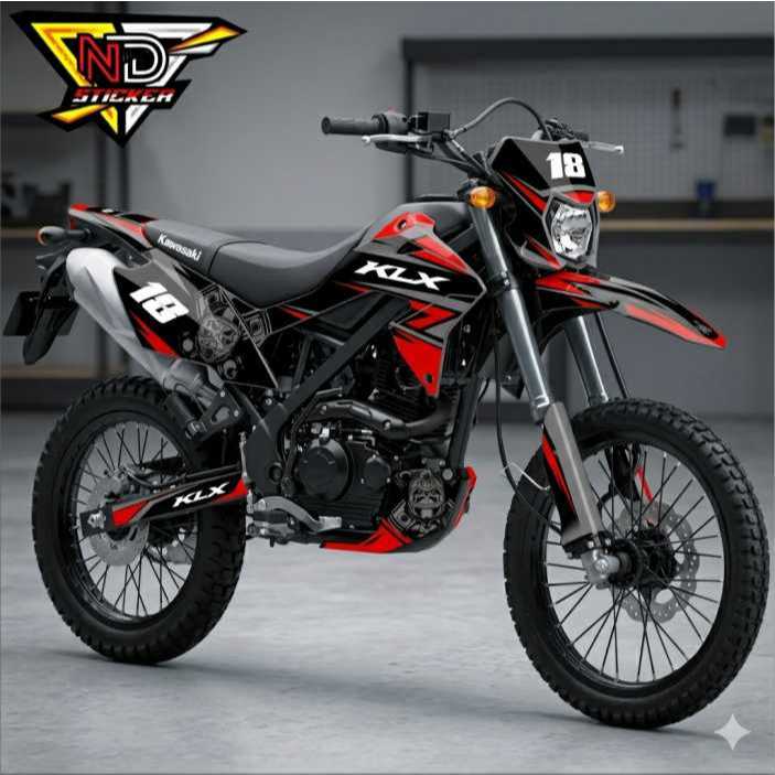 สติ๊กเกอร์รูปลอก Trail KLX 150 BF Fullbody - สติ๊กเกอร์รูปลอก KLX BF/G/Extreme Simple Cool Design รห