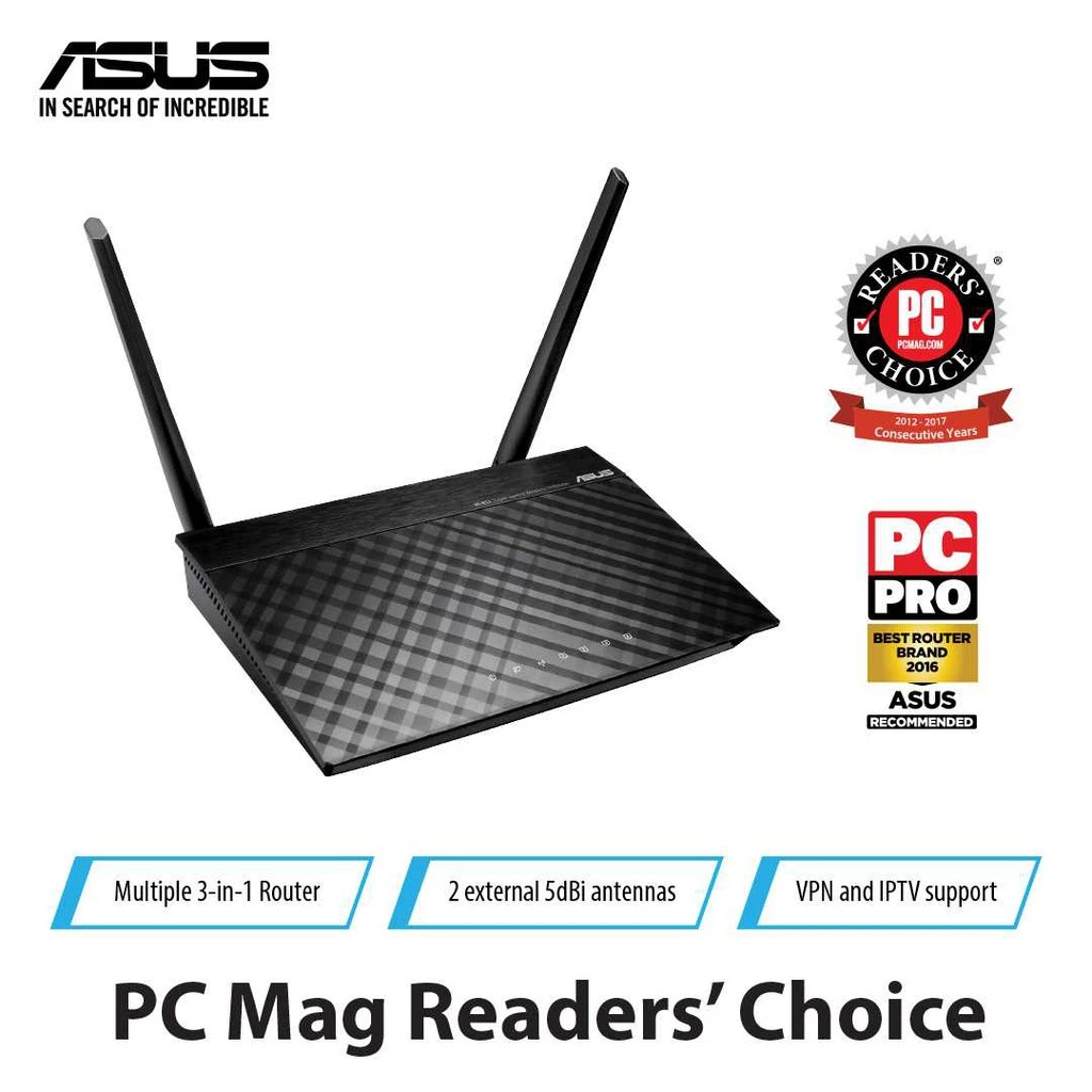 ASUS RT-N12+ 300Mbps ไร้สาย N เราเตอร์/AP/เรนจ์เอ็กซ์เทนเดอร์ สีขาว