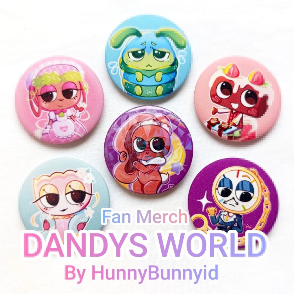[ใหม่]DANDYS DERP WORLD หมุดแวววาว fanmerch HunnyBunnyid