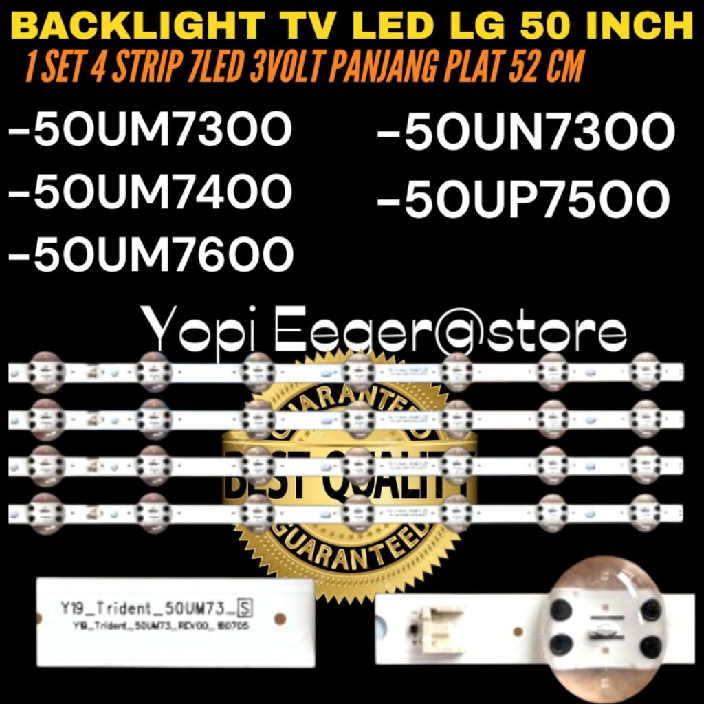 LG 50 INCH TV BACKLIGHT 50UM7300- 50UM7400- 50UM7600- 50UN7300- 50UP7500 LG 50 INCH TV BACKLIGHT
