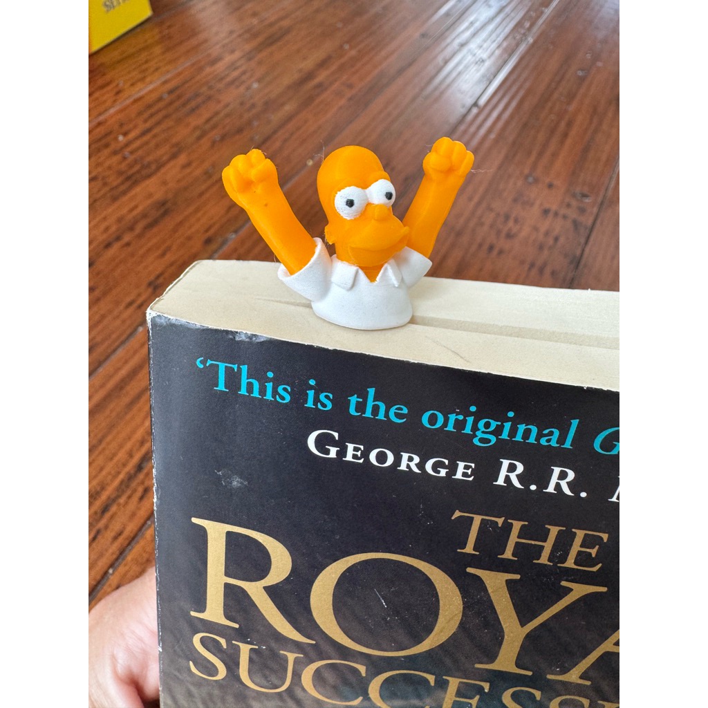 Homer Simpson Bookmark / The Simpson Aesthetic Bookmark