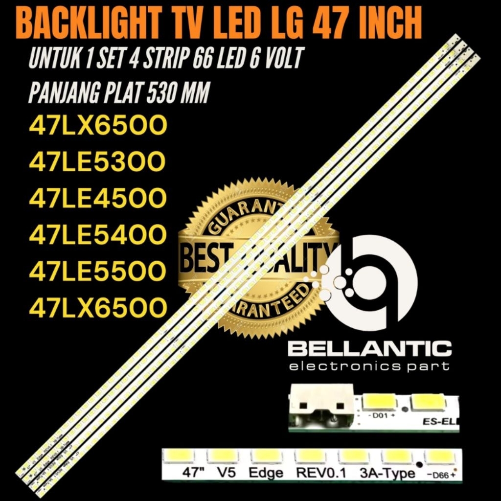 47 INCH LED TV BACKLIGHT LG 47LX6500- 47LE5300- 47LE4500- 47LE5400- 47LE5500- 47LX6500 47INCH TV BAC
