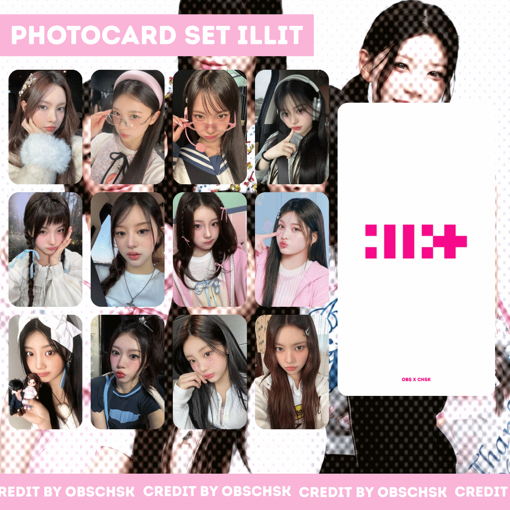 Photocard SET KPOP ILLIT / Photocard SET Unoffcial illit / PC Unoff wonoe iroha yunah moka minju