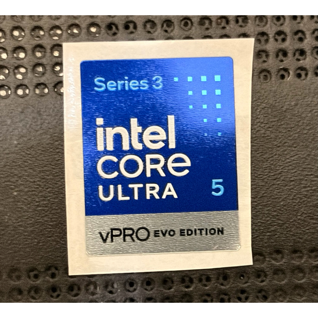 สติ๊กเกอร์โลโก้ สติ๊กเกอร์ intel Core Ultra 5 series 3 vPRO EVO Edtion ต้นฉบับ