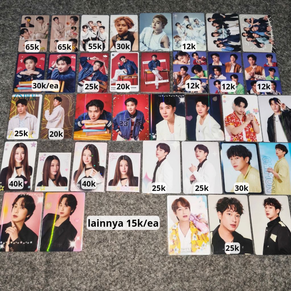 [MUST CO WRAP] GMMTV pc cc chimon ข้าวตุ้ง lego lykn กลุ่มบาร์โค้ด nani back to school lol bookfair naiin ชุดสายรุ้ง songkran happy weekend คอนเสิร์ต charm set un
