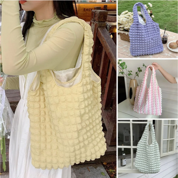 PUFFY BAG TOTE BAG LARGE KOREAN BAG PILLOW PUFF FOAM JENNIE BAG