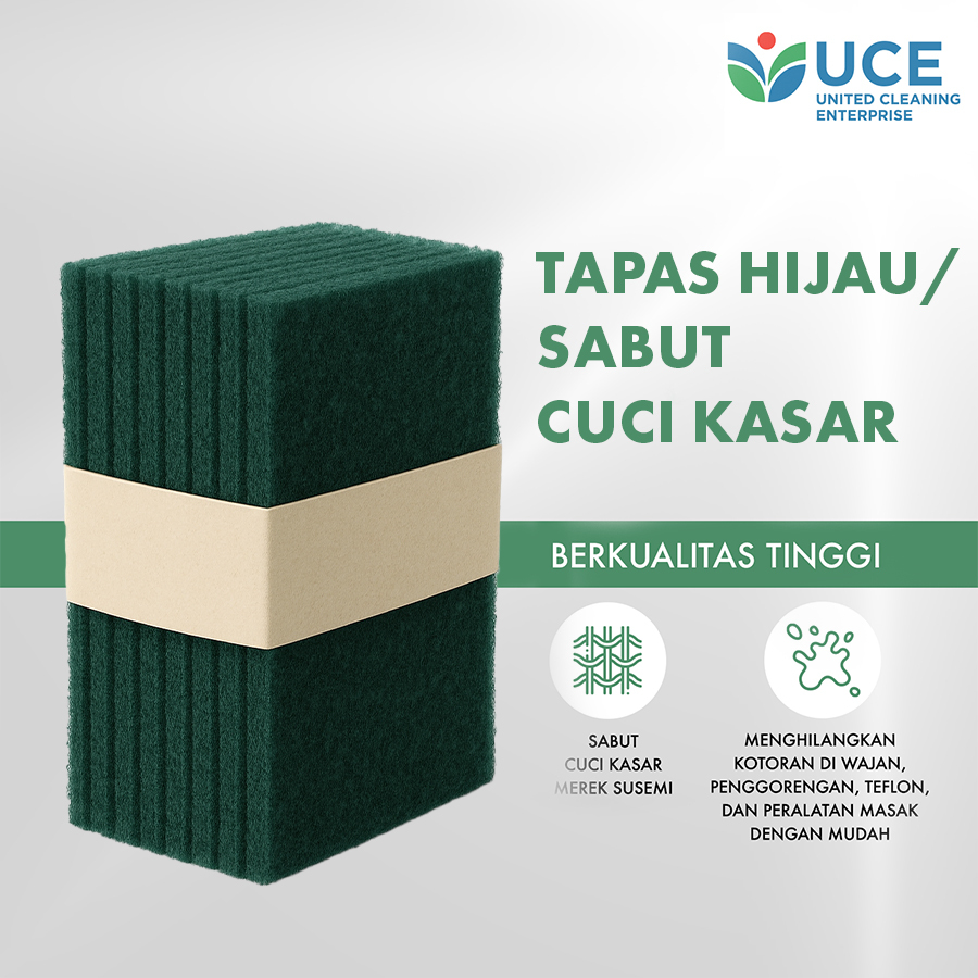 HIJAU Green Tapas / ฟองน้ําซักผ้าหยาบ
