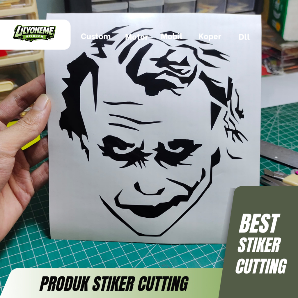 JOKER 2 สติ๊กเกอร์ | สติ๊กเกอร์ตัด | ชุดสูทแล็ปท็อปในรถยนต์แบบกําหนดเองสําหรับรถจักรยานยนต์ ETC