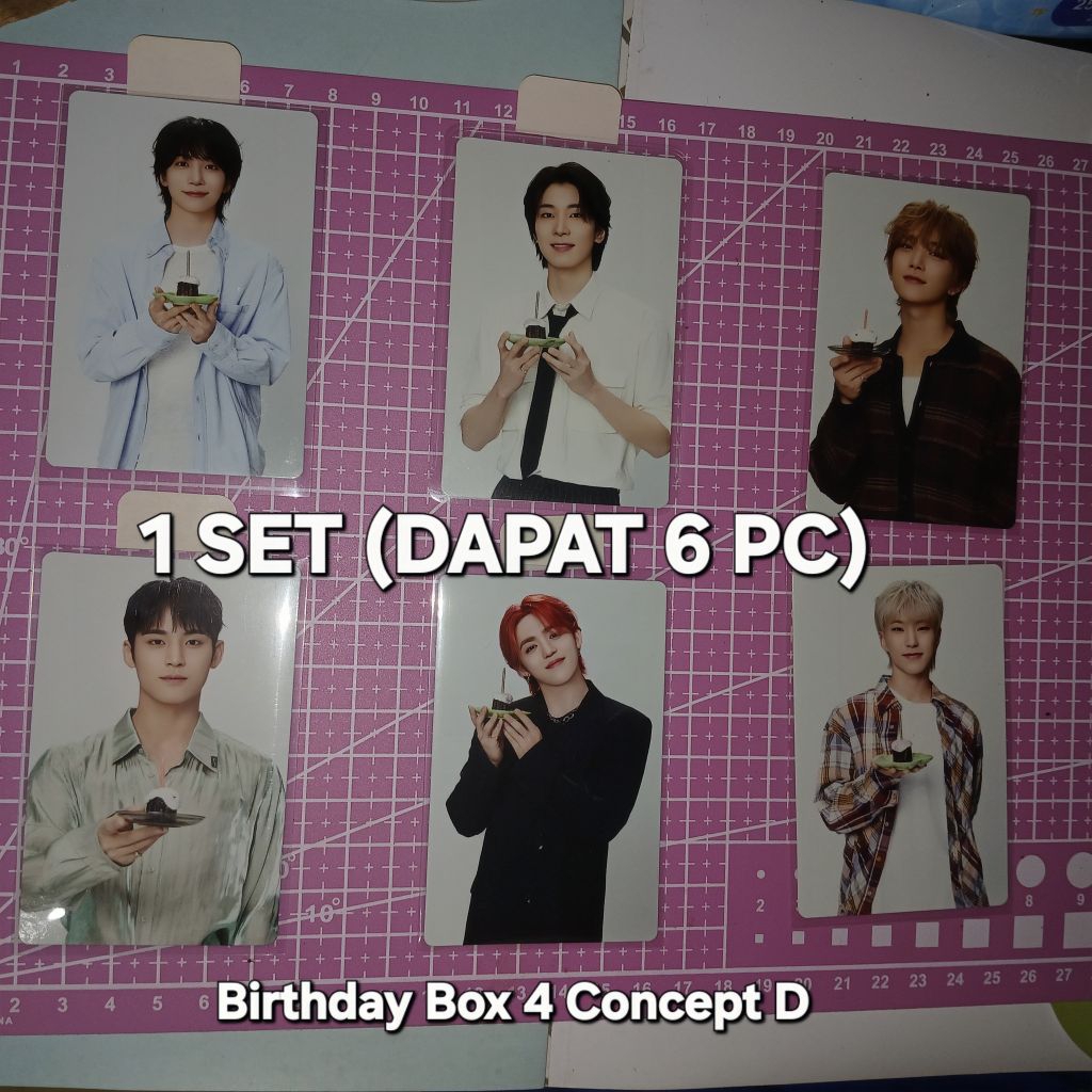 SEVENTEEN JEONGHAN WONWOO โฟโต้การ์ดอย่างเป็นทางการ MINGYU BIRTHDAY BOX 4 CONCEPT D | คําอธิบายอ่าน
