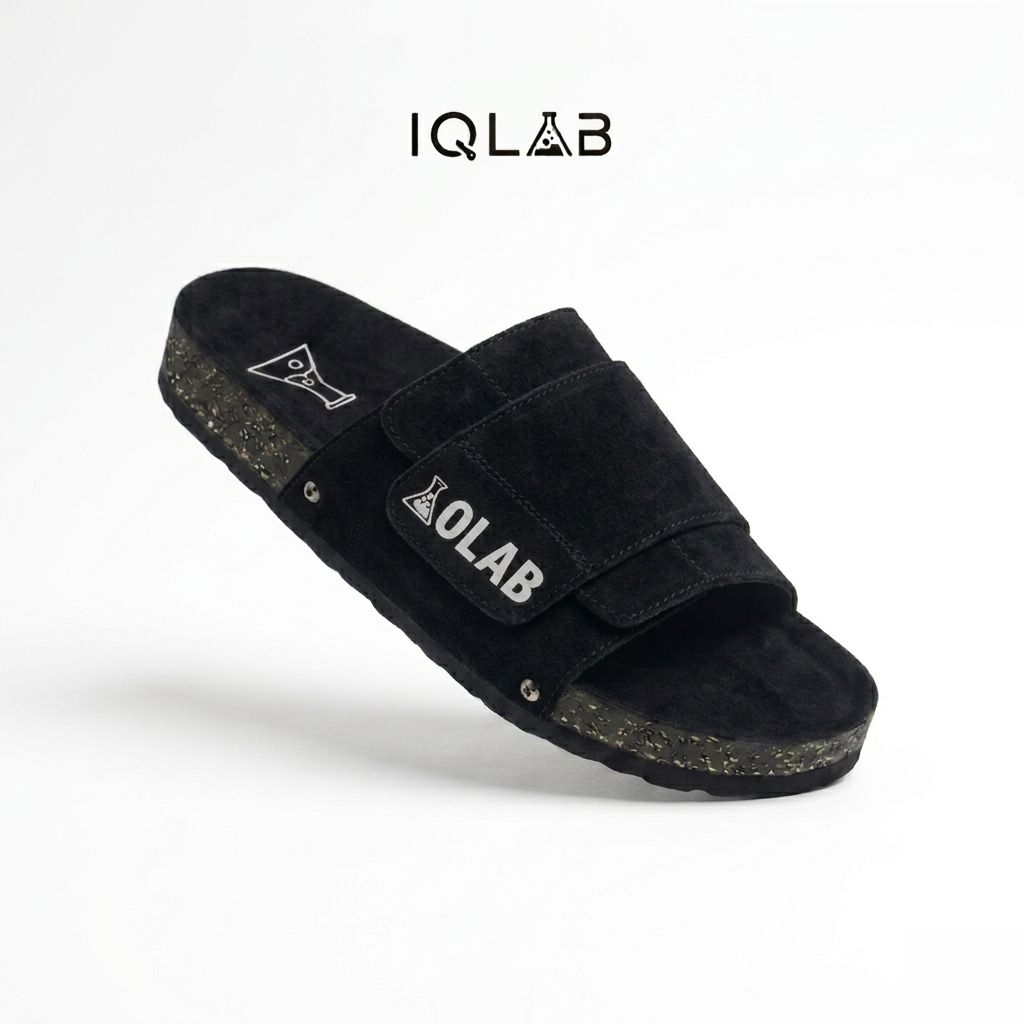 Iqlab Footwear - MR.Black - รองเท้าแตะลําลอง - แบบสวม - รองเท้าแตะสไลด์ - รองเท้าแตะ Slop