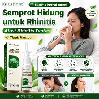 Kreain Nature Nasal Spray Semprotan Hidung – Atasi Hidung Tersumbat, Bersin & Pilek Alergi Herbal Saline Nasal Spray/Daily Nasal Care Spray