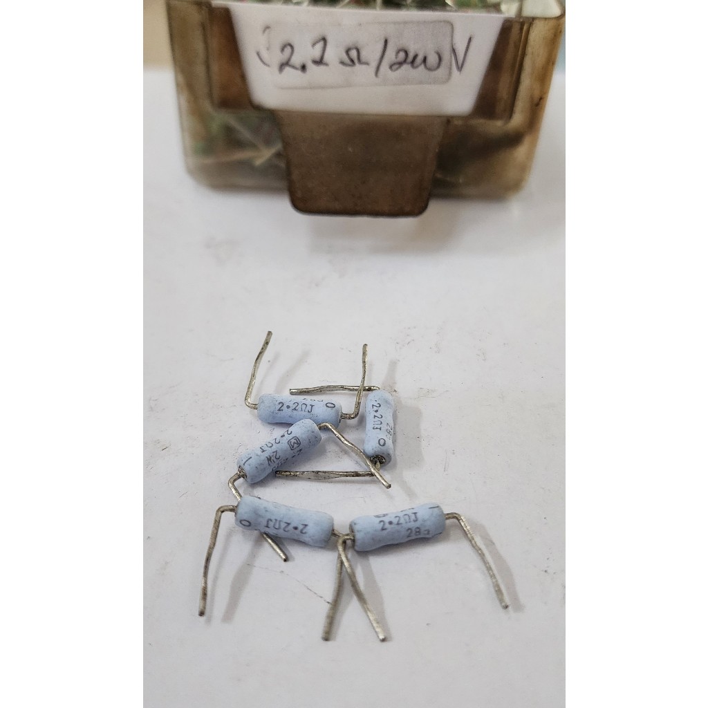 ตัวต้านทาน 2W 2.2Ohm 2.2 Ohm Original Matsushita Japan - ราคาต่อ 5 ชิ้น