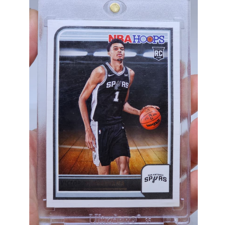 การ์ดบาสเก็ตบอล NBA ดั้งเดิม 2023 PANINI NBA Hoops Variant Victor Wembanyama WEMBY ROOKIE การ์ด RC, 