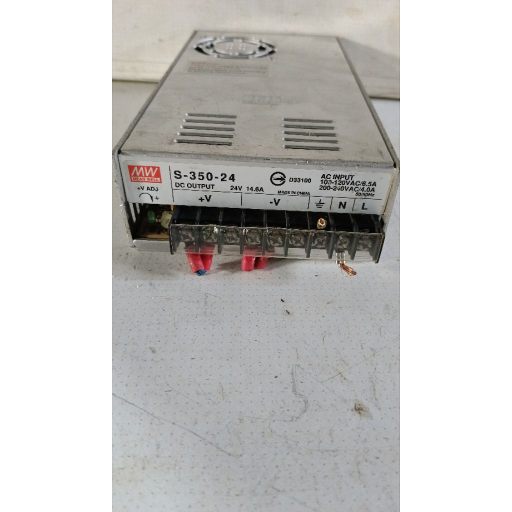 พลัง SUPLY MW INPUT 220V เอาต์พุต 24VDC 14.6A