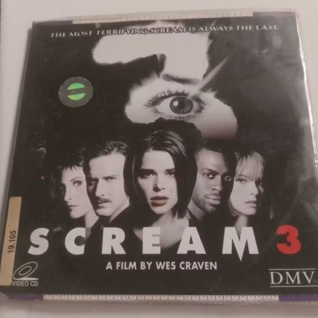 VCD ORIGINAL SCREAM 3 SUTRADARA WES CRAVEN INDONESIAN TEXT