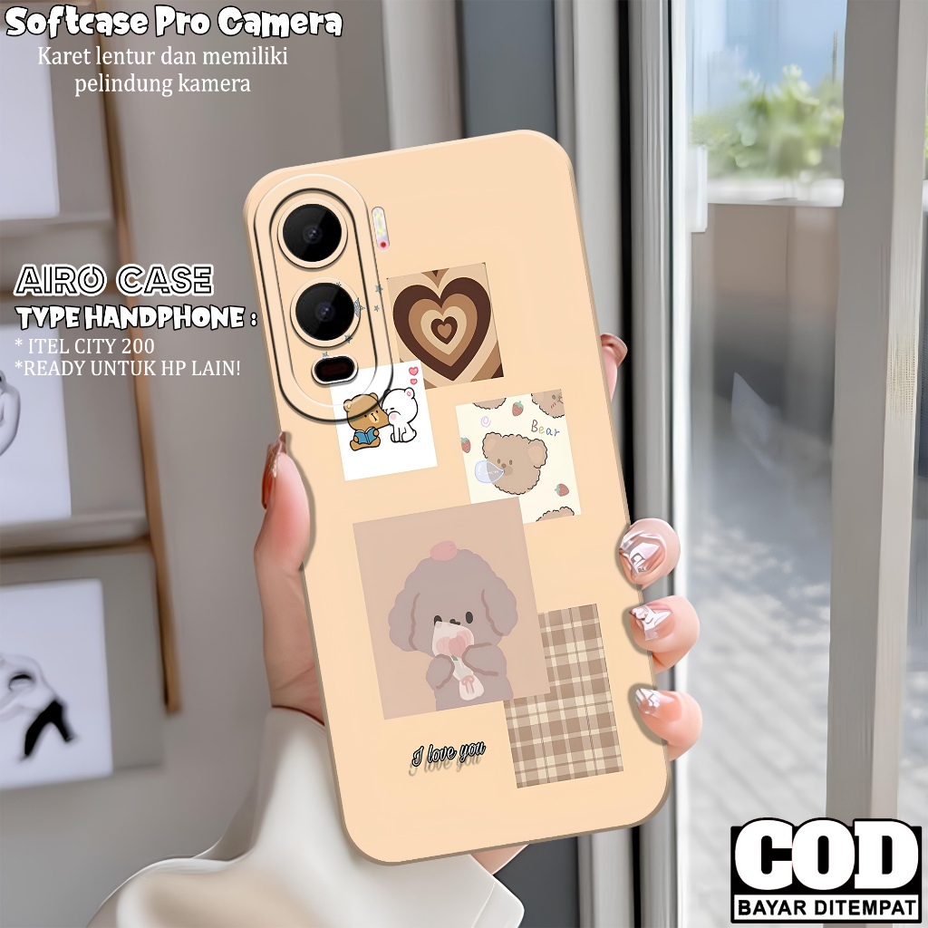 เคส HP ล่าสุด ITEL CITY 200 - เคส ITEL CITY 200 - เคสแฟชั่นการ์ตูน - เคส ITEL CITY 200 - Pro Camera 