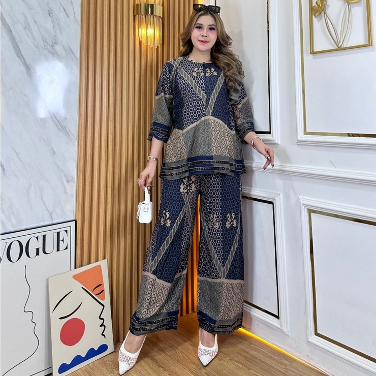 Revita Rayon Premium Culottes Set ทันสมัย วัสดุเย็น เป็นมิตรกับพยาบาล